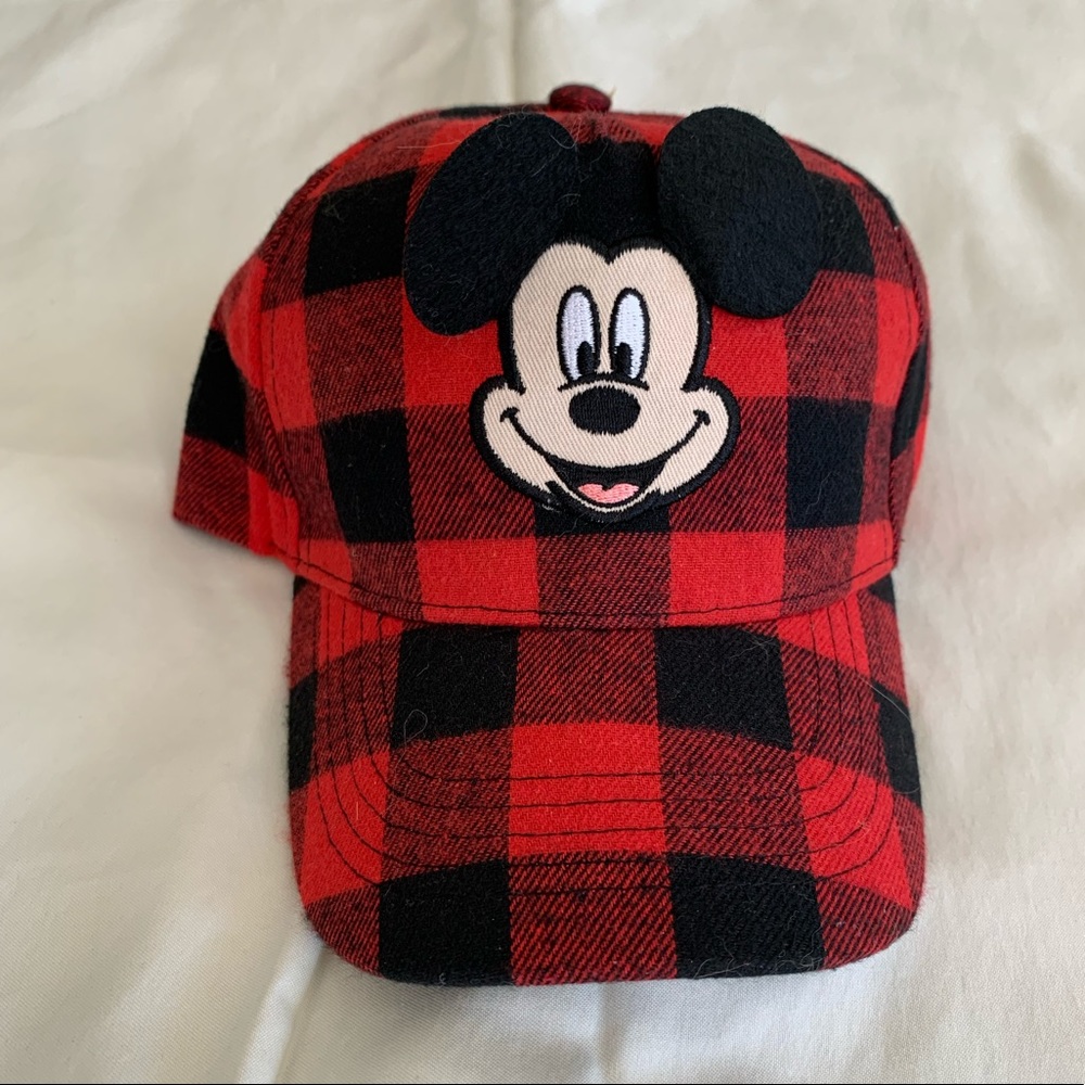 Buffalo Plaid Mickey Mouse Hat